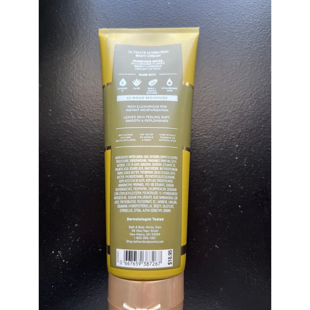 Free As A Flower 8 oz Ultimate Hydration Body Cream Bath & Body Works 80%‎ Full
